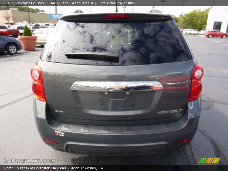 Steel Green Metallic / Light Titanium/Jet Black 2012 Chevrolet Equinox LT AWD