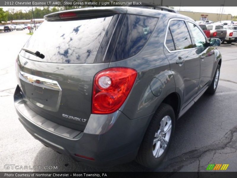 Steel Green Metallic / Light Titanium/Jet Black 2012 Chevrolet Equinox LT AWD
