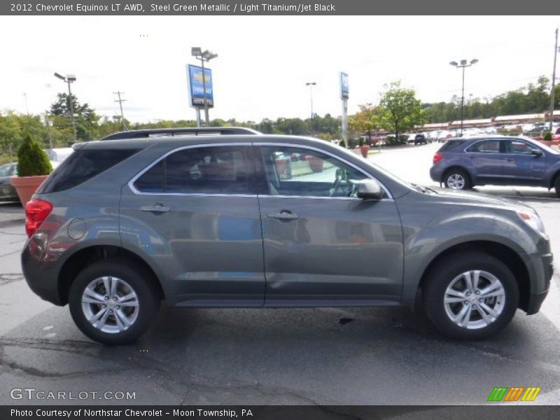 Steel Green Metallic / Light Titanium/Jet Black 2012 Chevrolet Equinox LT AWD