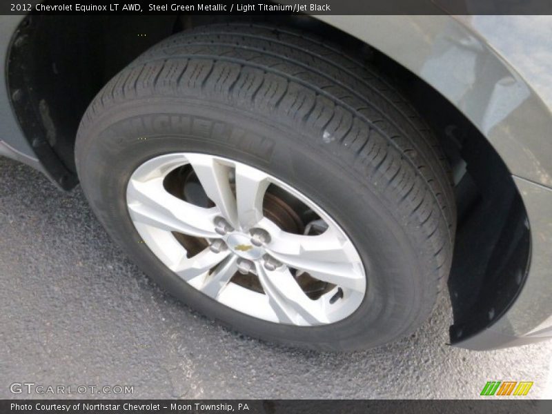 Steel Green Metallic / Light Titanium/Jet Black 2012 Chevrolet Equinox LT AWD