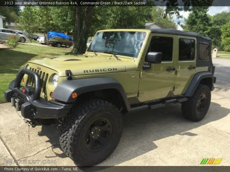 Commando Green / Black/Dark Saddle 2013 Jeep Wrangler Unlimited Rubicon 4x4