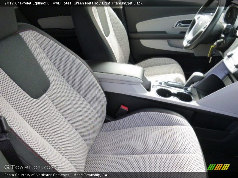Steel Green Metallic / Light Titanium/Jet Black 2012 Chevrolet Equinox LT AWD