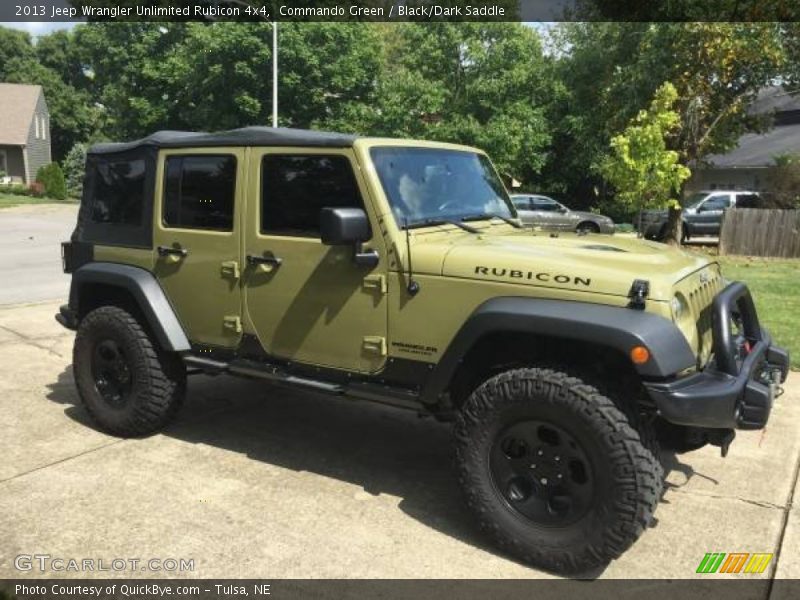 Commando Green / Black/Dark Saddle 2013 Jeep Wrangler Unlimited Rubicon 4x4