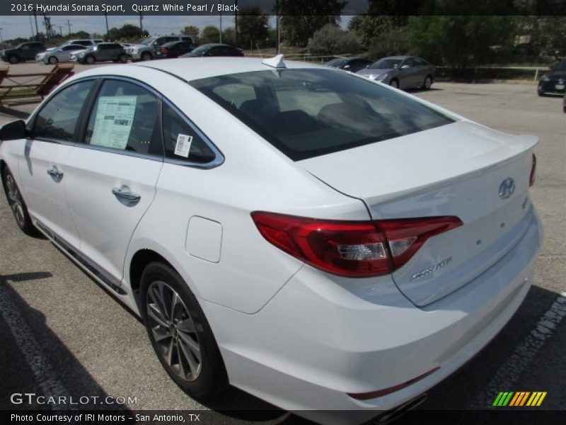 Quartz White Pearl / Black 2016 Hyundai Sonata Sport