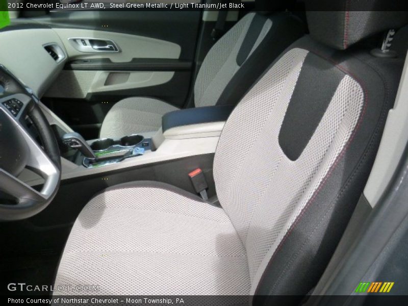 Steel Green Metallic / Light Titanium/Jet Black 2012 Chevrolet Equinox LT AWD