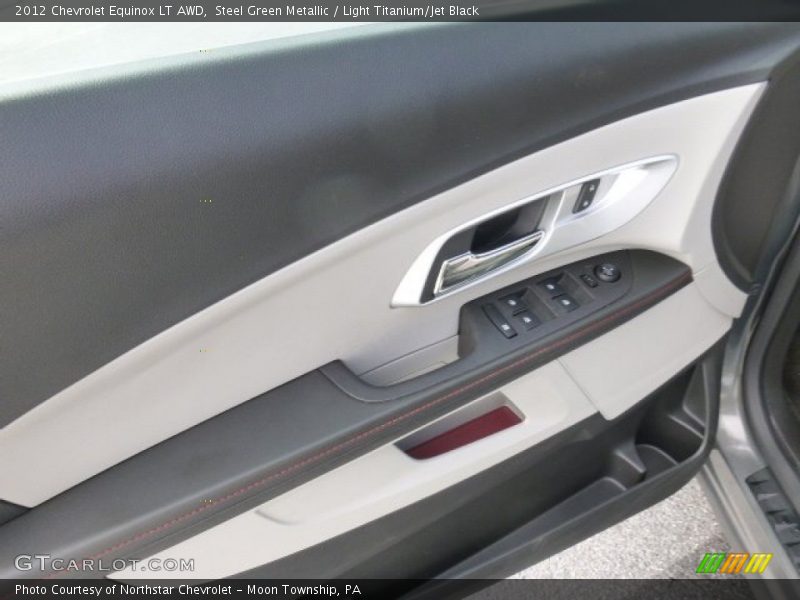 Steel Green Metallic / Light Titanium/Jet Black 2012 Chevrolet Equinox LT AWD