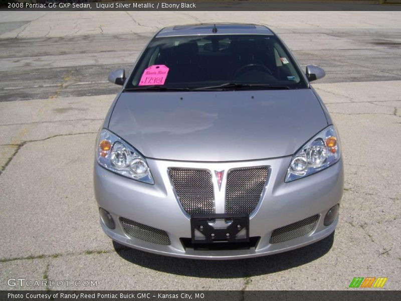 Liquid Silver Metallic / Ebony Black 2008 Pontiac G6 GXP Sedan