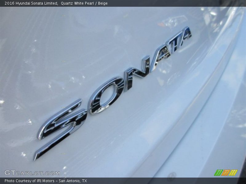 Quartz White Pearl / Beige 2016 Hyundai Sonata Limited