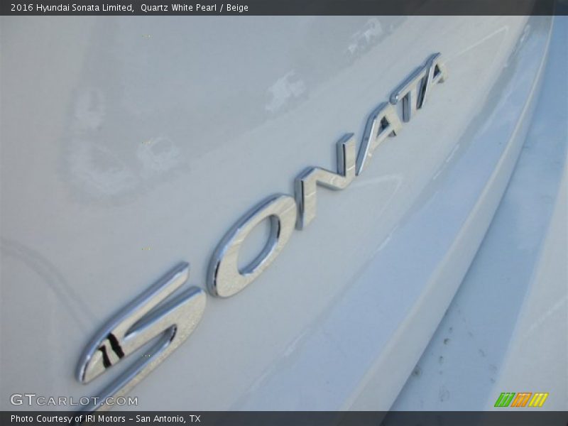 Quartz White Pearl / Beige 2016 Hyundai Sonata Limited