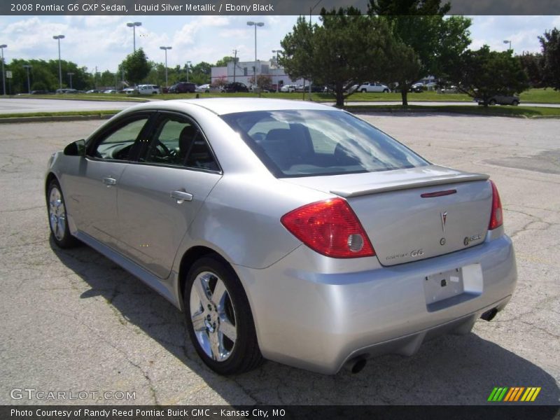 Liquid Silver Metallic / Ebony Black 2008 Pontiac G6 GXP Sedan