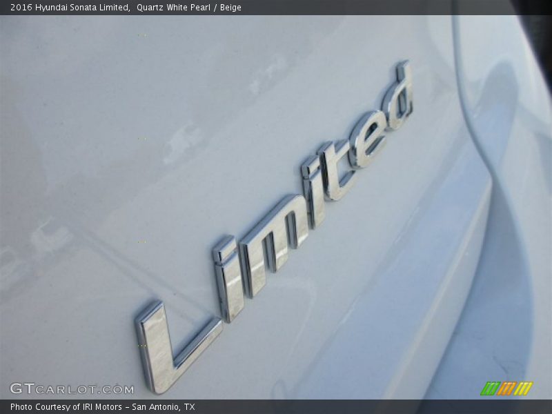 Quartz White Pearl / Beige 2016 Hyundai Sonata Limited