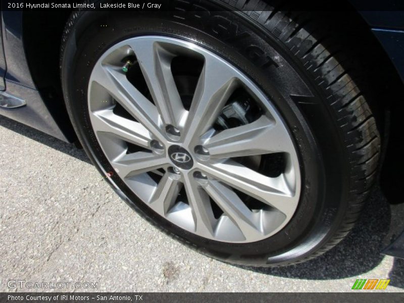 Lakeside Blue / Gray 2016 Hyundai Sonata Limited