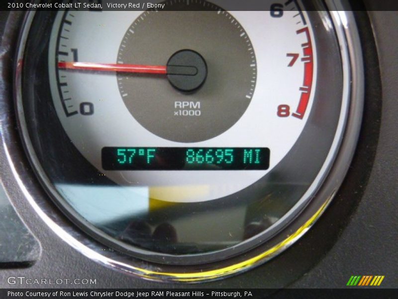 Victory Red / Ebony 2010 Chevrolet Cobalt LT Sedan