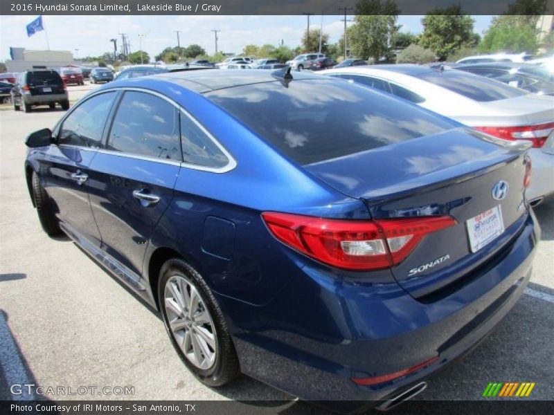 Lakeside Blue / Gray 2016 Hyundai Sonata Limited