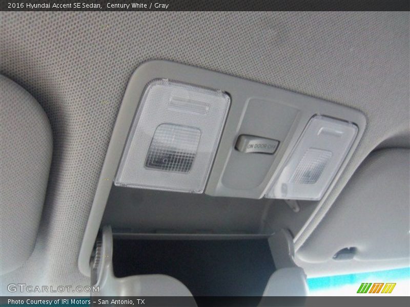Century White / Gray 2016 Hyundai Accent SE Sedan