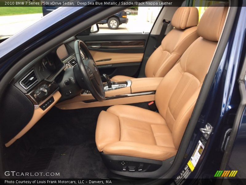 Deep Sea Blue Metallic / Saddle/Black Nappa Leather 2010 BMW 7 Series 750i xDrive Sedan