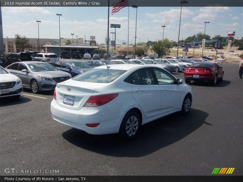 Century White / Gray 2016 Hyundai Accent SE Sedan