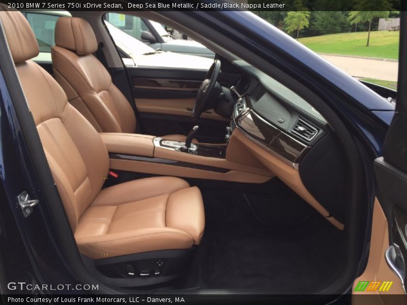 Deep Sea Blue Metallic / Saddle/Black Nappa Leather 2010 BMW 7 Series 750i xDrive Sedan