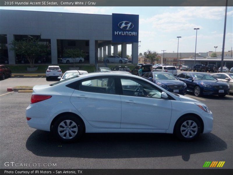 Century White / Gray 2016 Hyundai Accent SE Sedan