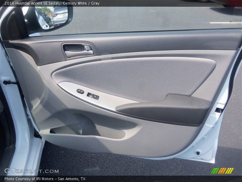 Century White / Gray 2016 Hyundai Accent SE Sedan