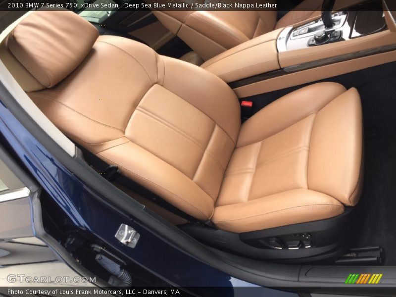 Deep Sea Blue Metallic / Saddle/Black Nappa Leather 2010 BMW 7 Series 750i xDrive Sedan