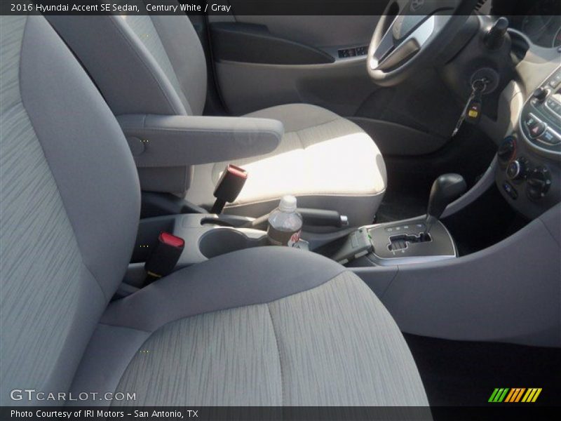 Century White / Gray 2016 Hyundai Accent SE Sedan