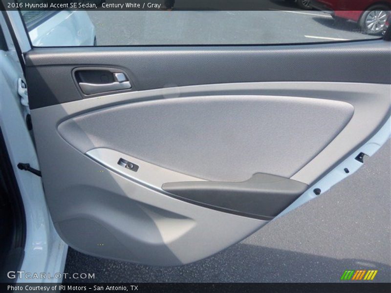 Century White / Gray 2016 Hyundai Accent SE Sedan