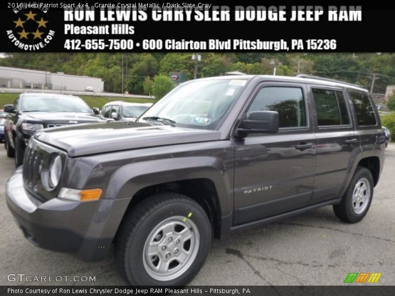 Granite Crystal Metallic / Dark Slate Gray 2016 Jeep Patriot Sport 4x4