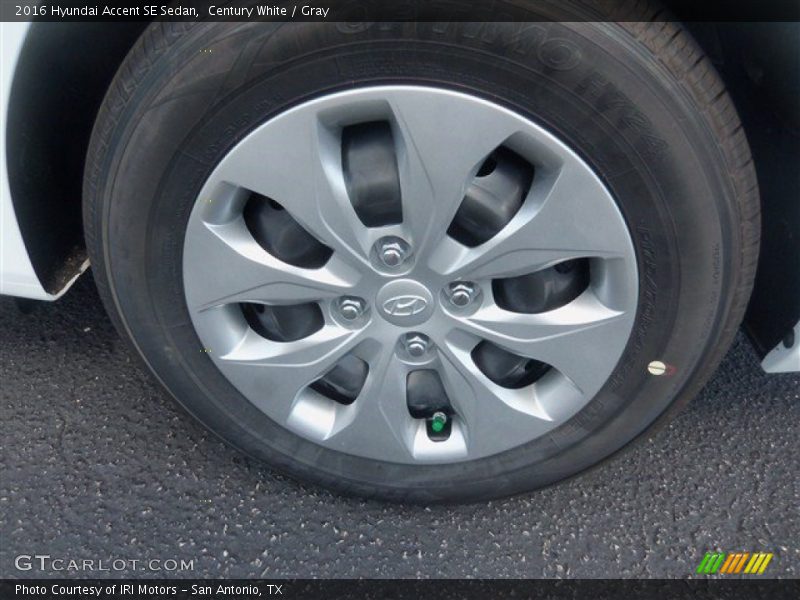 Century White / Gray 2016 Hyundai Accent SE Sedan