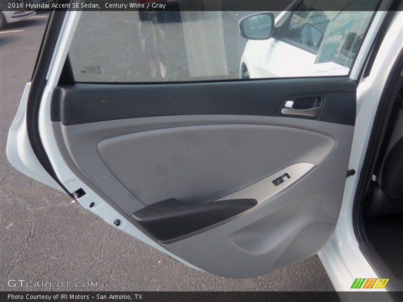 Century White / Gray 2016 Hyundai Accent SE Sedan