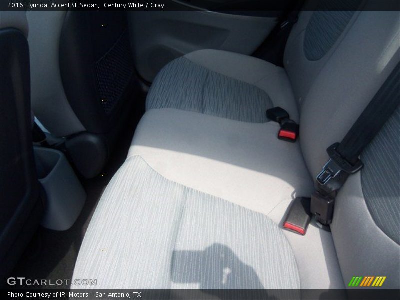Century White / Gray 2016 Hyundai Accent SE Sedan