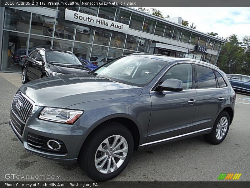 Monsoon Gray Metallic / Black 2016 Audi Q5 2.0 TFSI Premium quattro