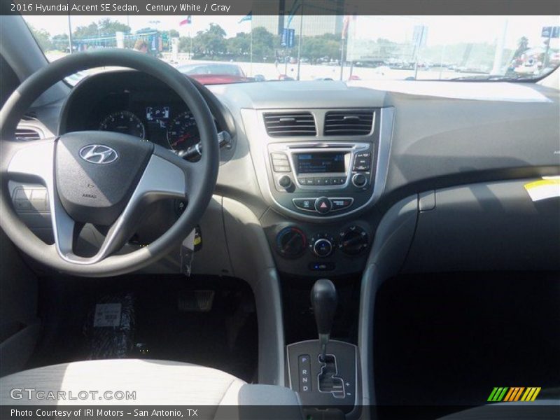 Century White / Gray 2016 Hyundai Accent SE Sedan