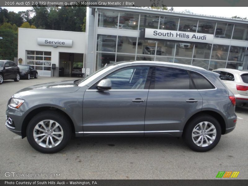 Monsoon Gray Metallic / Black 2016 Audi Q5 2.0 TFSI Premium quattro