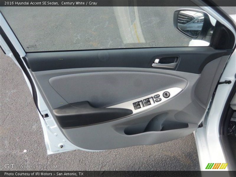 Century White / Gray 2016 Hyundai Accent SE Sedan