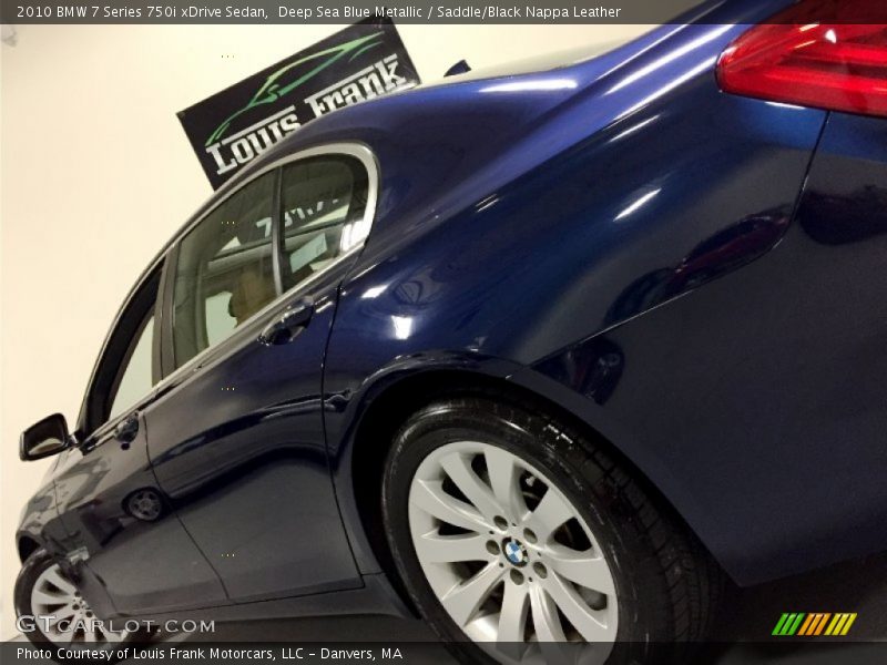 Deep Sea Blue Metallic / Saddle/Black Nappa Leather 2010 BMW 7 Series 750i xDrive Sedan
