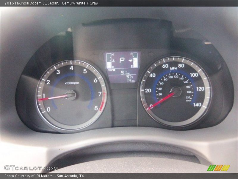 Century White / Gray 2016 Hyundai Accent SE Sedan