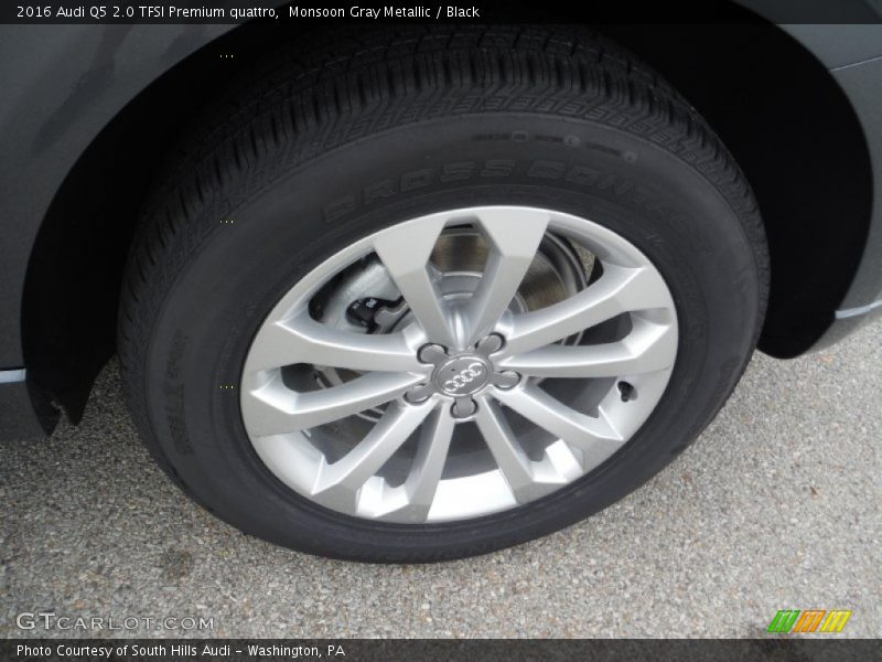 Monsoon Gray Metallic / Black 2016 Audi Q5 2.0 TFSI Premium quattro