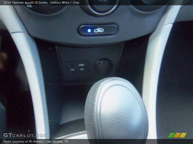 Century White / Gray 2016 Hyundai Accent SE Sedan