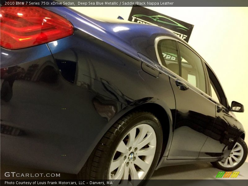 Deep Sea Blue Metallic / Saddle/Black Nappa Leather 2010 BMW 7 Series 750i xDrive Sedan