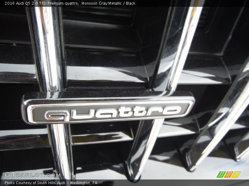 Monsoon Gray Metallic / Black 2016 Audi Q5 2.0 TFSI Premium quattro