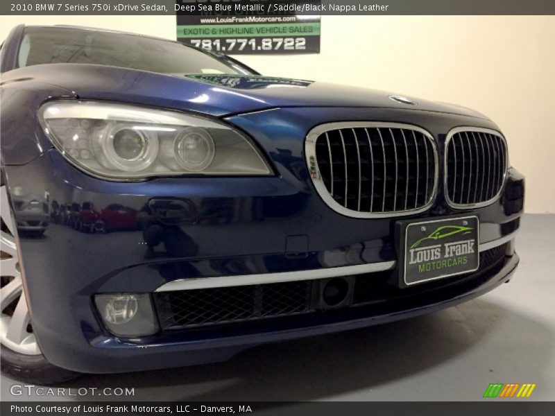 Deep Sea Blue Metallic / Saddle/Black Nappa Leather 2010 BMW 7 Series 750i xDrive Sedan