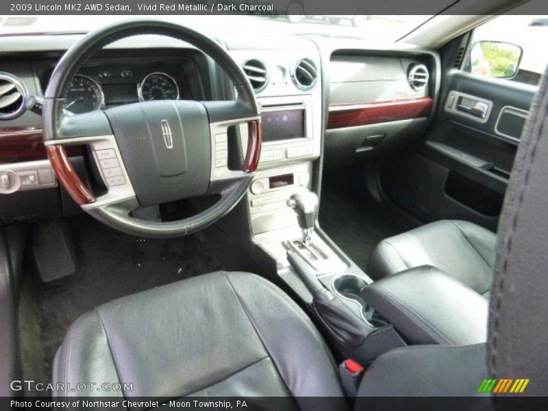 Vivid Red Metallic / Dark Charcoal 2009 Lincoln MKZ AWD Sedan