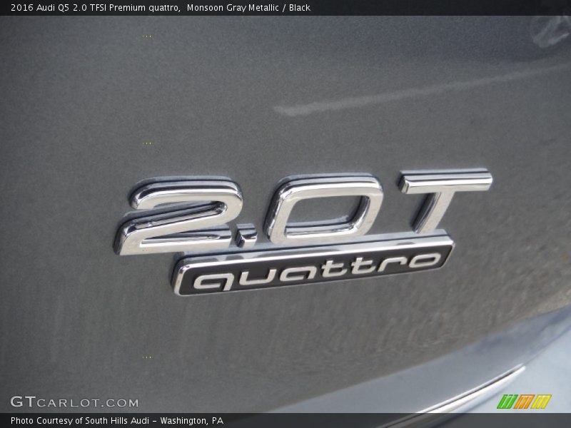 Monsoon Gray Metallic / Black 2016 Audi Q5 2.0 TFSI Premium quattro