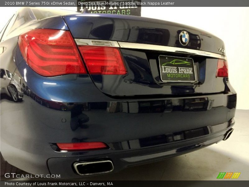 Deep Sea Blue Metallic / Saddle/Black Nappa Leather 2010 BMW 7 Series 750i xDrive Sedan