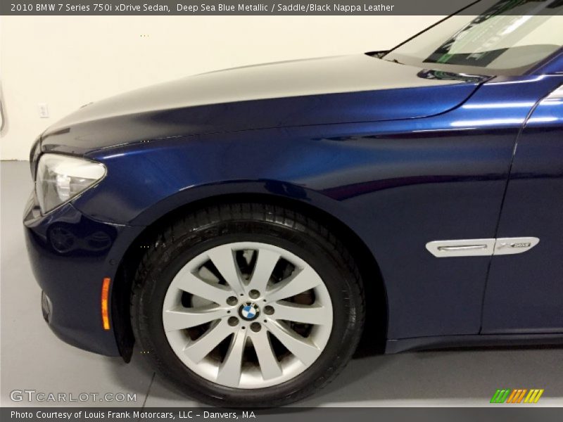 Deep Sea Blue Metallic / Saddle/Black Nappa Leather 2010 BMW 7 Series 750i xDrive Sedan