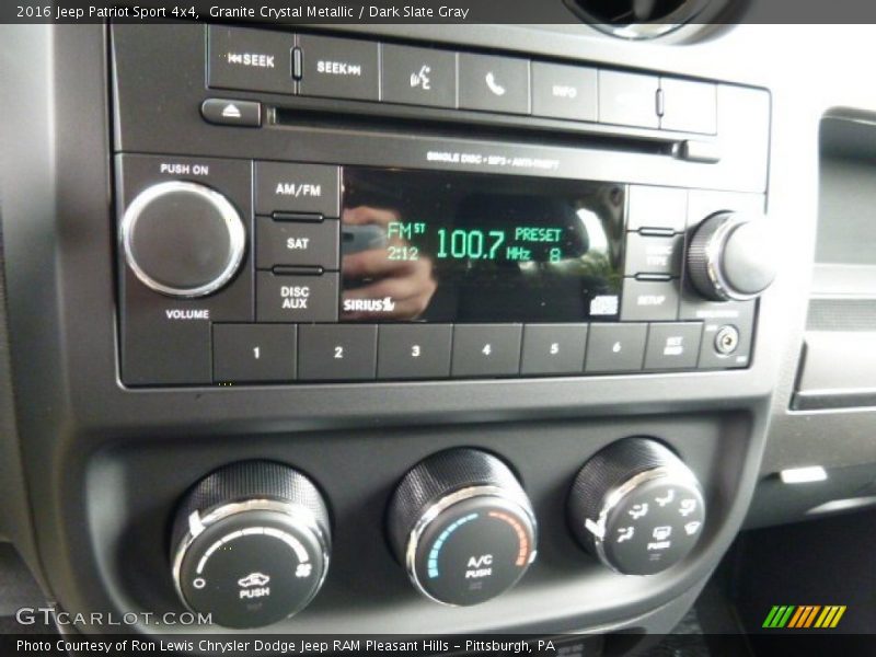 Granite Crystal Metallic / Dark Slate Gray 2016 Jeep Patriot Sport 4x4