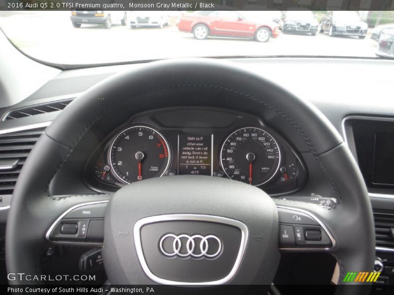 Monsoon Gray Metallic / Black 2016 Audi Q5 2.0 TFSI Premium quattro
