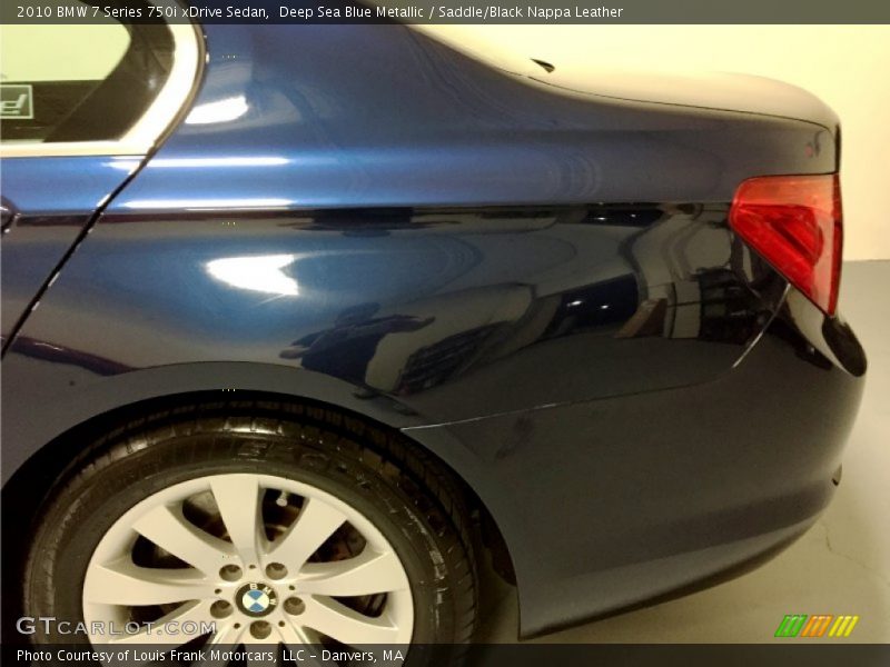 Deep Sea Blue Metallic / Saddle/Black Nappa Leather 2010 BMW 7 Series 750i xDrive Sedan