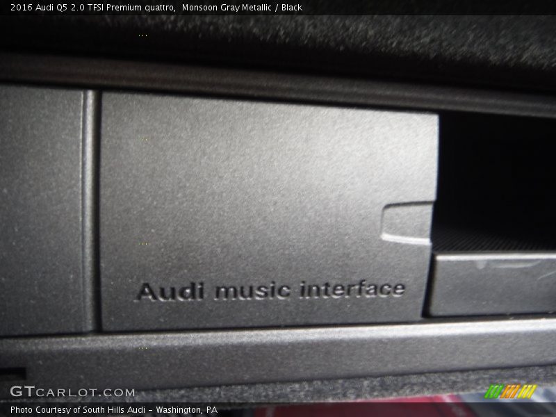 Monsoon Gray Metallic / Black 2016 Audi Q5 2.0 TFSI Premium quattro